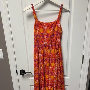 Red Floral Maxi Dress